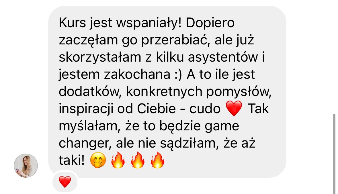 Opinia klientki