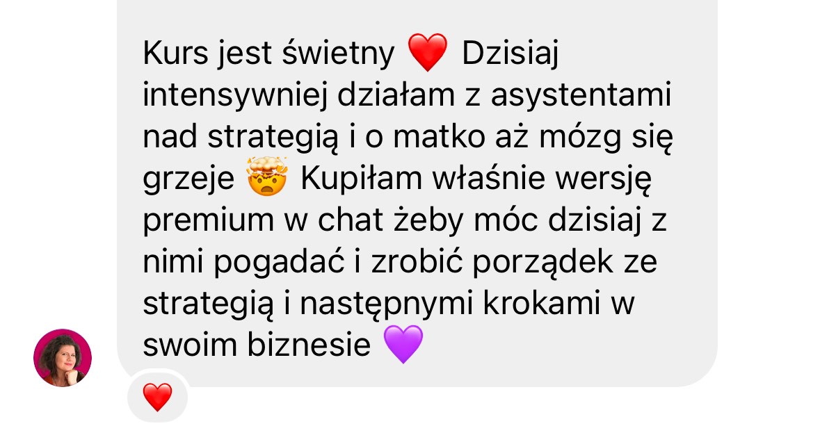 Opinia klientki