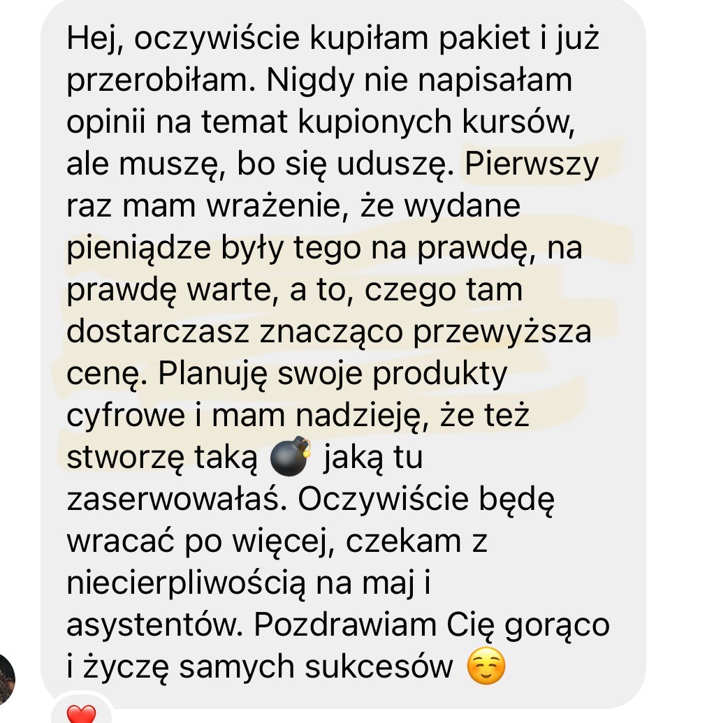 Opinia klientki