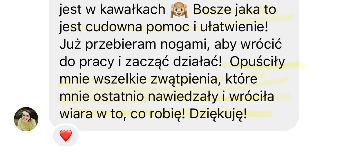 Opinia klientki