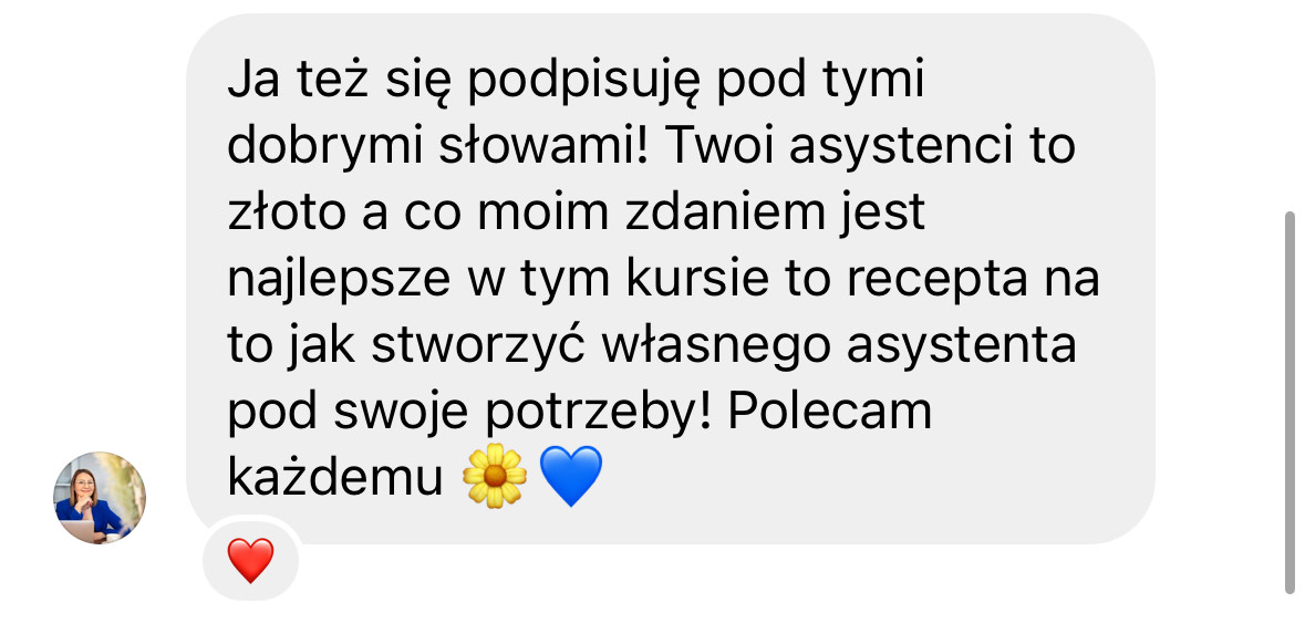 Opinia klientki