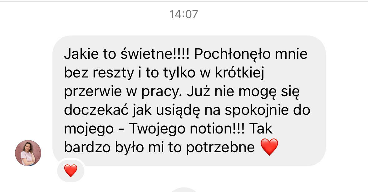 Opinia klientki