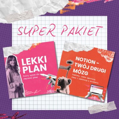 Notion Twój drugi mózg + Lekki Plan - Super Pakiet