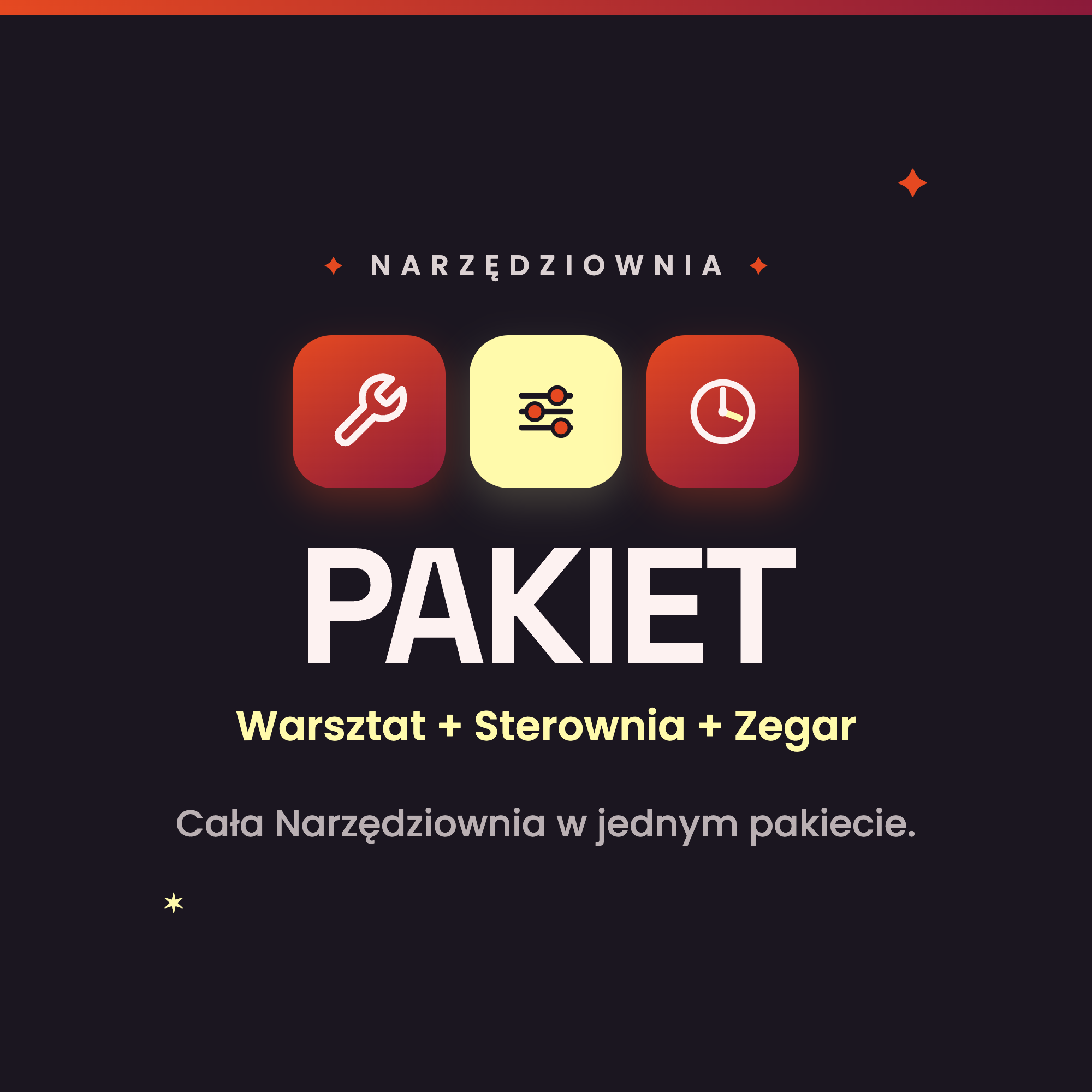 Pakiet – Sterownia – Warsztat – Zegar