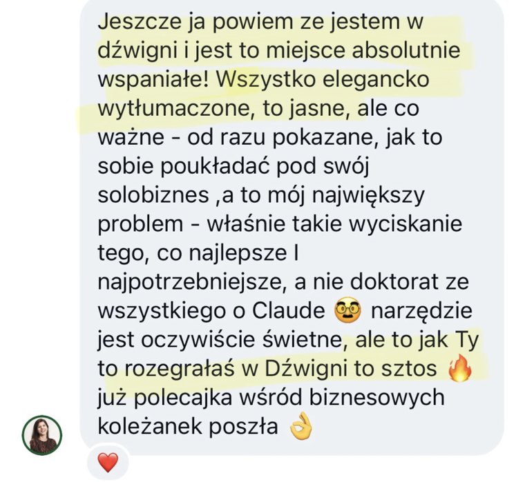 Opinia o Dźwigni